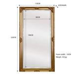Deluxe French Provincial Ornate Mirror - Gold - X large 210cm x 110cm - Home & Garden > Decor