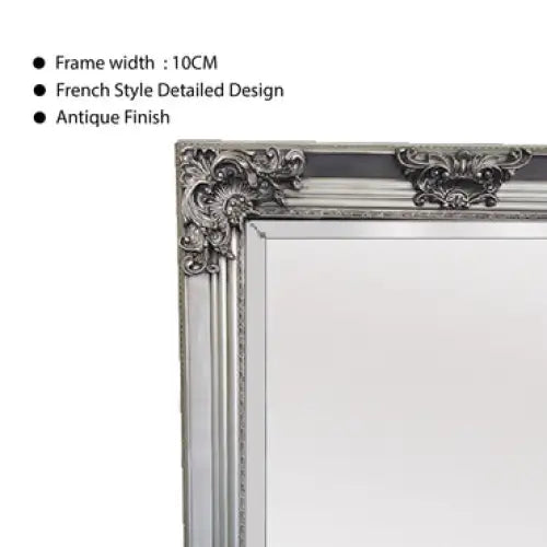 Deluxe French Provincial Ornate Mirror - Silver - X large 210cm x 110cm - Home & Garden > Decor