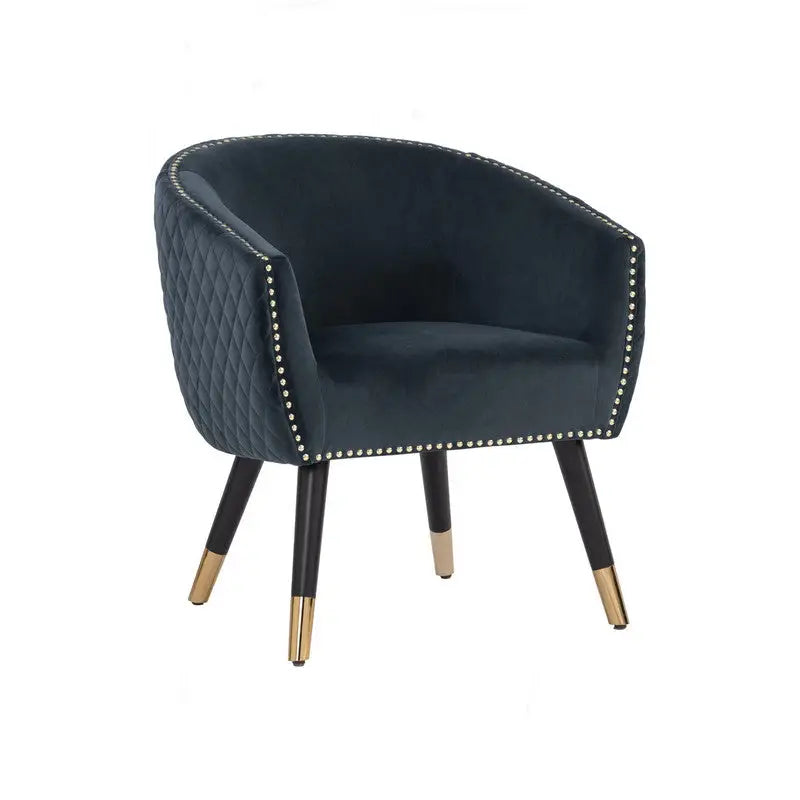 Deniz Lounge Chair Tub Chair Accent Armchair - Blue - Furniture > Bar Stools & Chairs > Arm Chairs & Recliners