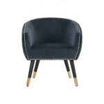 Deniz Lounge Chair Tub Chair Accent Armchair - Blue - Furniture > Bar Stools & Chairs > Arm Chairs & Recliners