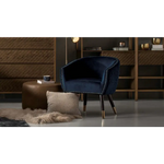 Deniz Lounge Chair Tub Chair Accent Armchair - Blue - Furniture > Bar Stools & Chairs > Arm Chairs & Recliners