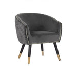 Deniz Lounge Chair Tub Chair Accent Armchair - Grey - Furniture > Bar Stools & Chairs > Arm Chairs & Recliners