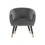 Deniz Lounge Chair Tub Chair Accent Armchair - Grey - Furniture > Bar Stools & Chairs > Arm Chairs & Recliners