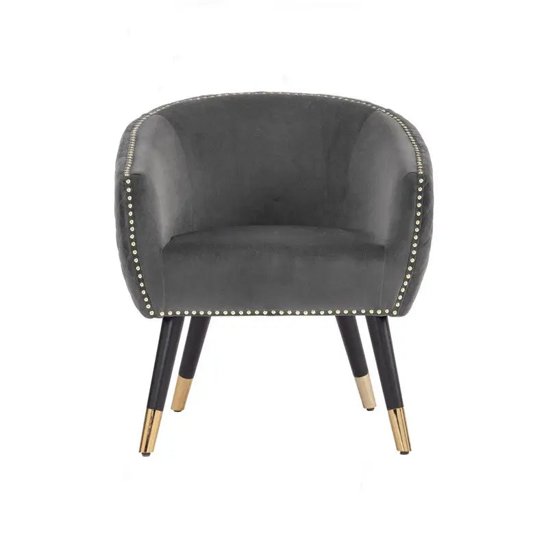 Deniz Lounge Chair Tub Chair Accent Armchair - Grey - Furniture > Bar Stools & Chairs > Arm Chairs & Recliners