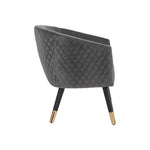 Deniz Lounge Chair Tub Chair Accent Armchair - Grey - Furniture > Bar Stools & Chairs > Arm Chairs & Recliners