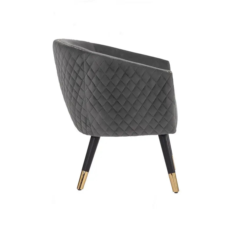 Deniz Lounge Chair Tub Chair Accent Armchair - Grey - Furniture > Bar Stools & Chairs > Arm Chairs & Recliners