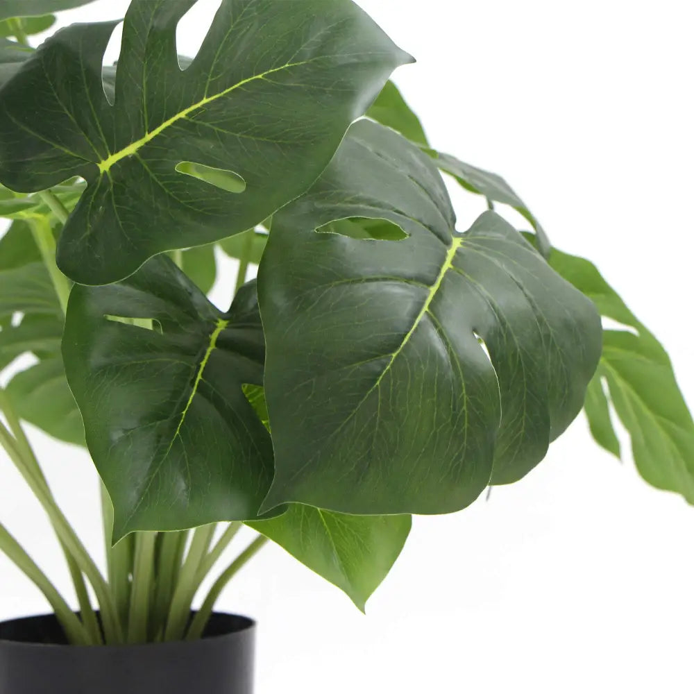 Dense Potted Artificial Split Philodendron Plant With Real Touch Leaves 50cm - Home & Garden > Artificial Plants