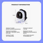 Designed cat bag for going out portable backpack space capsule large capacity breathable school bag pet bag summer pet