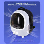 Designed cat bag for going out portable backpack space capsule large capacity breathable school bag pet bag summer pet