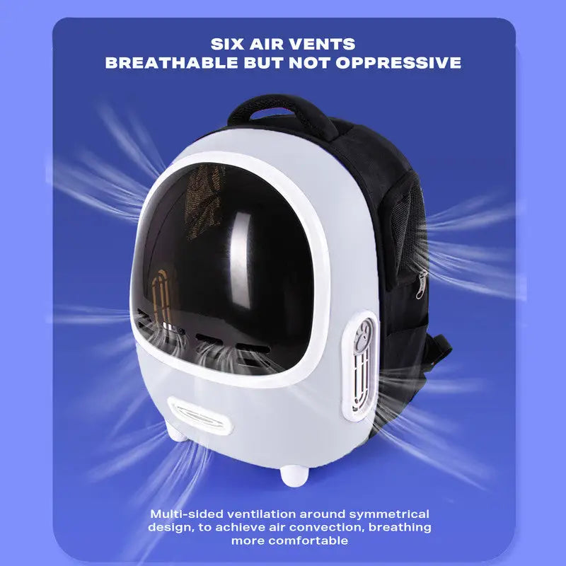 Designed cat bag for going out portable backpack space capsule large capacity breathable school bag pet bag summer pet