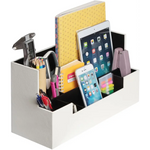 Desk Supplies Office Organizer Caddy (White) - Furniture > Office > Office & Desk Chairs