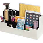 Desk Supplies Office Organizer Caddy (White) - Furniture > Office > Office & Desk Chairs