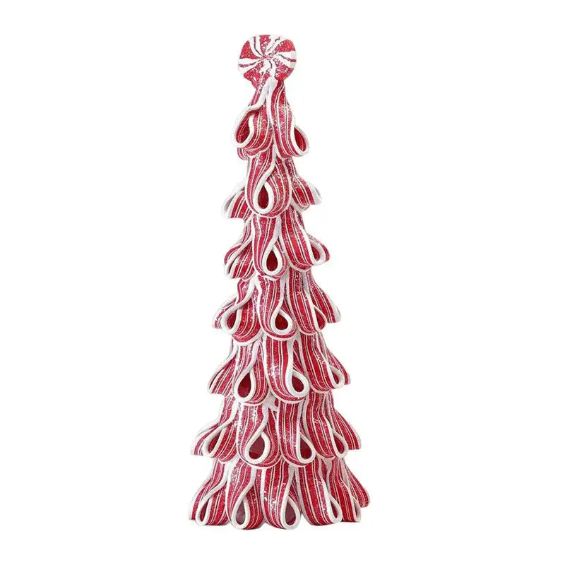 Desktop Miniature Christmas Tree with Candy Cane Top - Occasions > Christmas > Christmas Trees