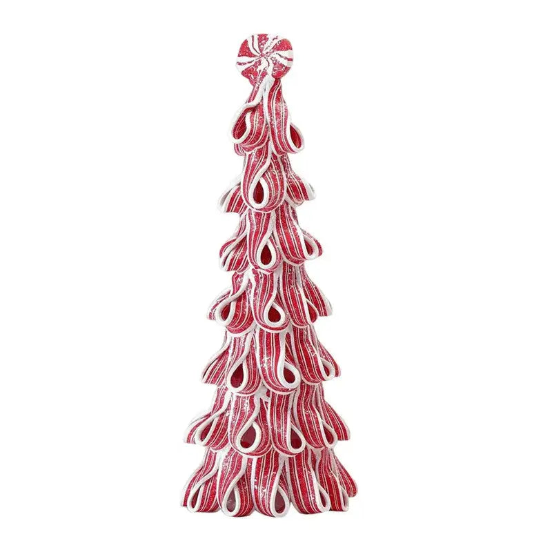 Desktop Miniature Christmas Tree with Candy Cane Top - Occasions > Christmas > Christmas Trees