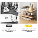 Desktop Storage Rack Bookshelf Office - Furniture > Office > Desks