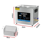 Devanti 10L Ultrasonic Cleaner Heater Cleaning Machine Timer Industrial 240W - Appliances > Appliances Others