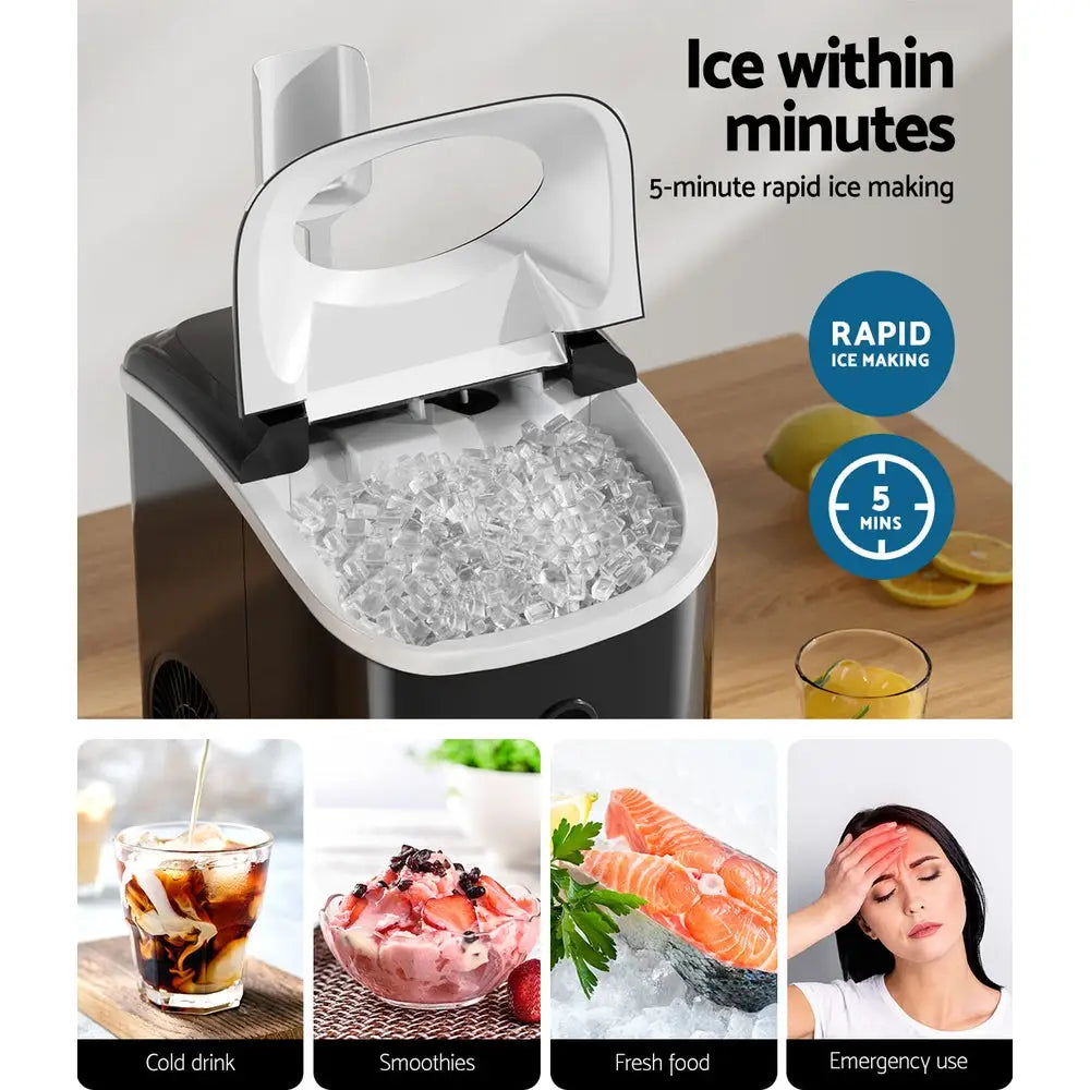 Devanti 15kg Nugget Ice Maker Machine - Appliances > Kitchen Appliances