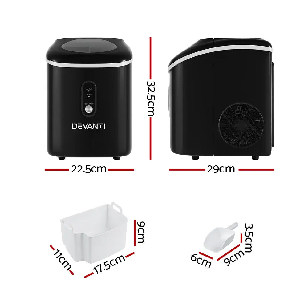 Devanti 15kg Nugget Ice Maker Machine - Appliances > Kitchen Appliances