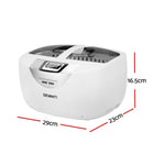 Devanti 2500ml Ultrasonic Cleaner Heater Jewellery Glasses Cleaning Machine 70W - Appliances > Appliances Others