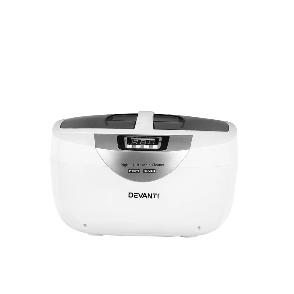 Devanti 2500ml Ultrasonic Cleaner Heater Jewellery Glasses Cleaning Machine 70W - Appliances > Appliances Others