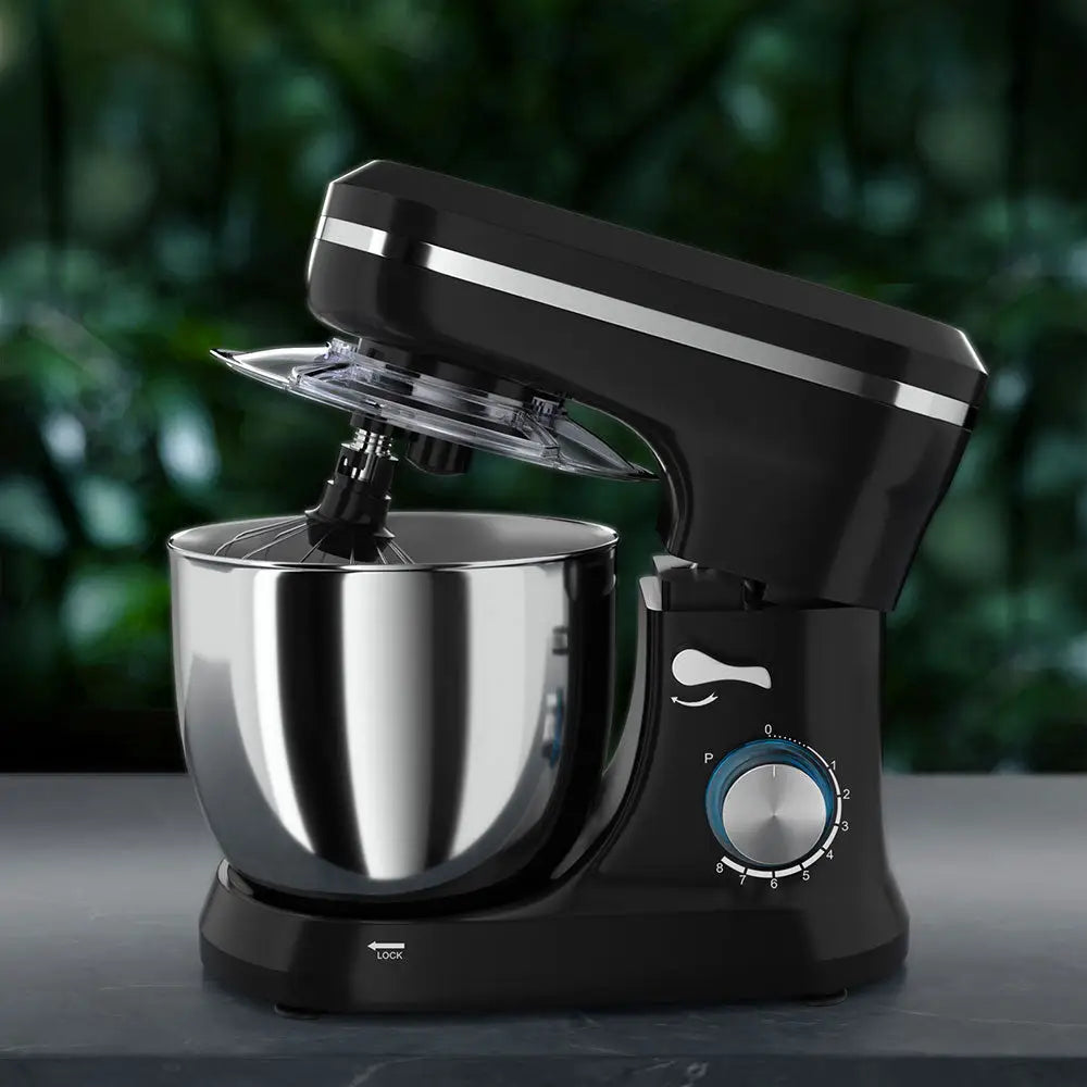Devanti 3in1 Stand Mixer 8 Speed 5L Mix Master 400W Black - Appliances > Kitchen Appliances