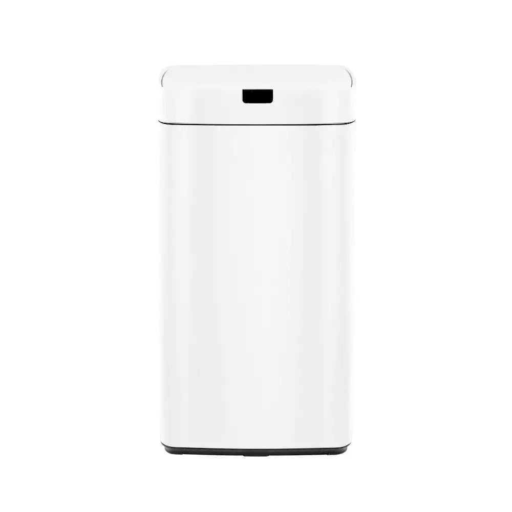 Devanti 45L Motion Sensor Bin Rubbish Automatic White - Home & Garden > Kitchen Bins