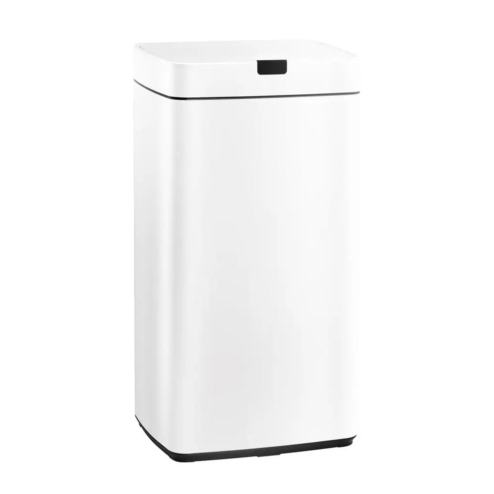 Devanti 45L Motion Sensor Bin Rubbish Automatic White - Home & Garden > Kitchen Bins