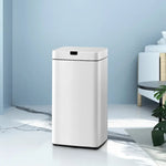 Devanti 45L Motion Sensor Bin Rubbish Automatic White - Home & Garden > Kitchen Bins