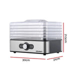 Devanti 5 Trays Food Dehydrator Stainless Steel Tray - Appliances > Appliances Others