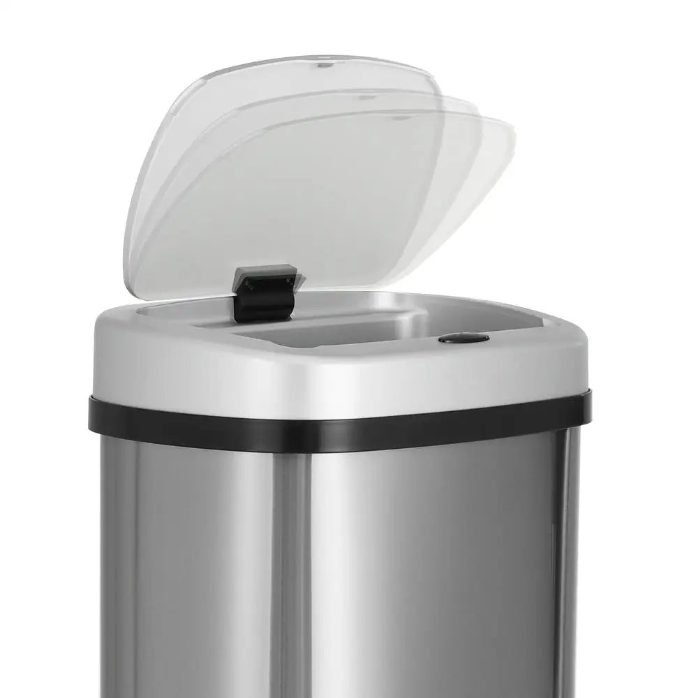 Devanti 50L Sensor Bin Motion Rubbish Automatic Silver - Appliances > Kitchen Appliances