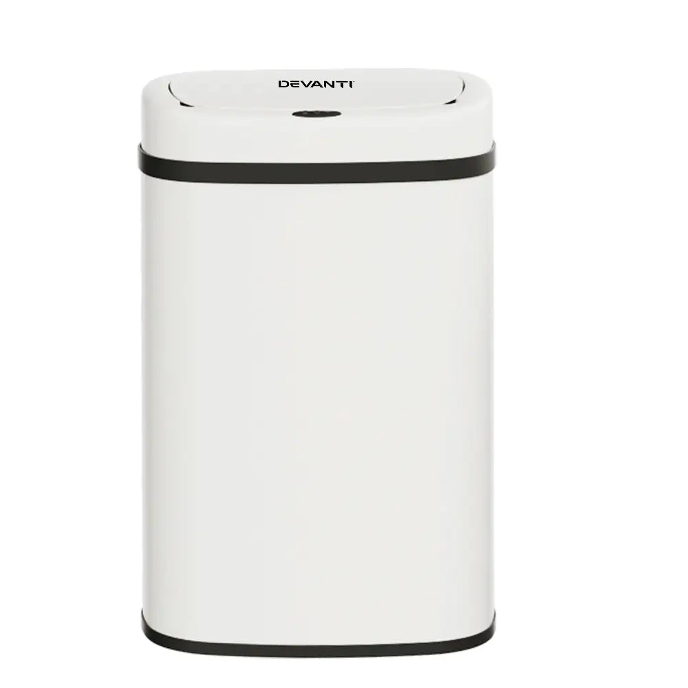 Devanti 50L Sensor Bin Motion Rubbish Automatic White - Appliances > Kitchen Appliances
