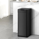 Devanti 50L Sensor Bin Motion Rubbish Bins Kitchen Automatic Trash Can Black - Home & Garden > Kitchen Bins > Automatic