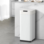 Devanti 50L Sensor Bin Motion Rubbish Bins Kitchen Automatic Trash Can White - Home & Garden > Kitchen Bins > Automatic