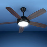 Devanti 52’’ Ceiling Fan AC Motor 5 Blades w/Light - Dark Wood - Appliances > Kitchen Appliances
