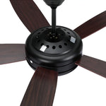 Devanti 52’’ Ceiling Fan AC Motor 5 Blades w/Light - Dark Wood - Appliances > Kitchen Appliances