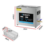 Devanti 6.5L Ultrasonic Cleaner Heater Cleaning Machine Timer Industrial 180W - Appliances > Appliances Others