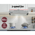 Devanti 600mm Range Hood 60cm Rangehood Kitchen Canopy LED Light Stainless Steel - Appliances > Kitchen Appliances