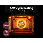 Devanti 60cm Electric Built In Wall Oven Stainless Steel - Appliances > Kitchen Appliances