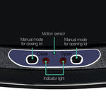 Devanti 68L Motion Sensor Bin Rubbish Automatic Black - Home & Garden > Kitchen Bins