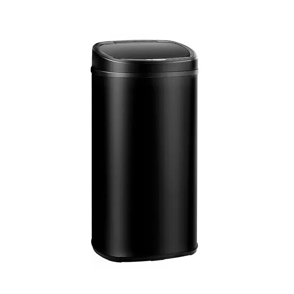 Devanti 68L Motion Sensor Bin Rubbish Automatic Black - Home & Garden > Kitchen Bins
