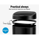 Devanti 68L Motion Sensor Bin Rubbish Automatic Black - Home & Garden > Kitchen Bins
