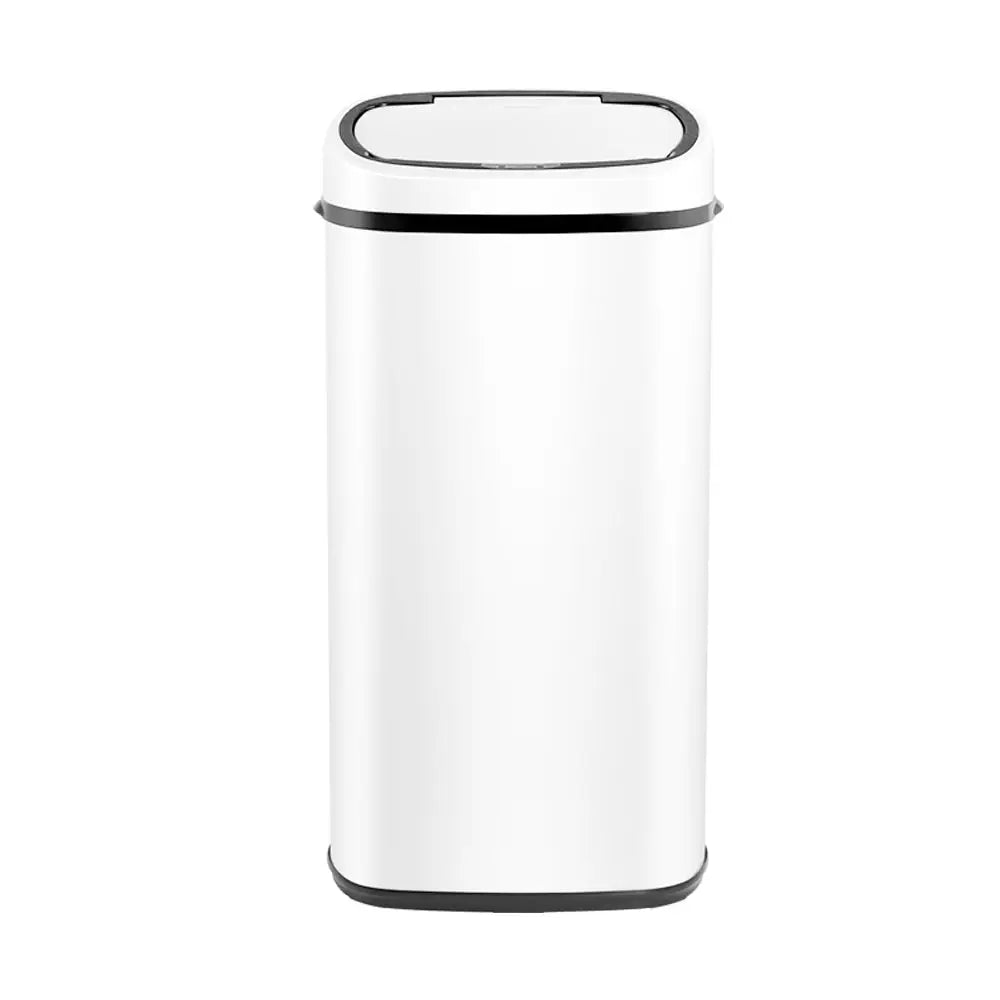 Devanti 68L Motion Sensor Bin Rubbish Automatic White - Home & Garden > Kitchen Bins