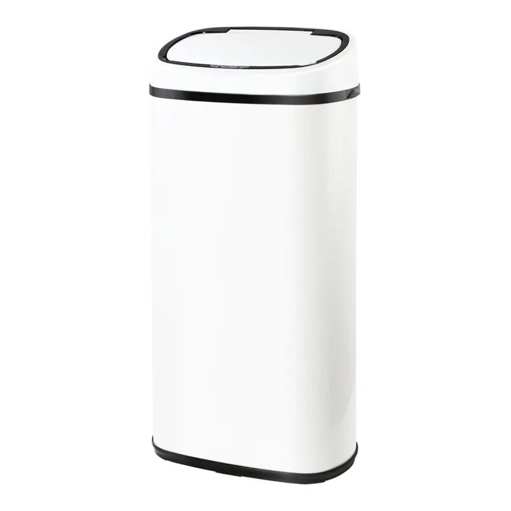 Devanti 68L Motion Sensor Bin Rubbish Automatic White - Home & Garden > Kitchen Bins
