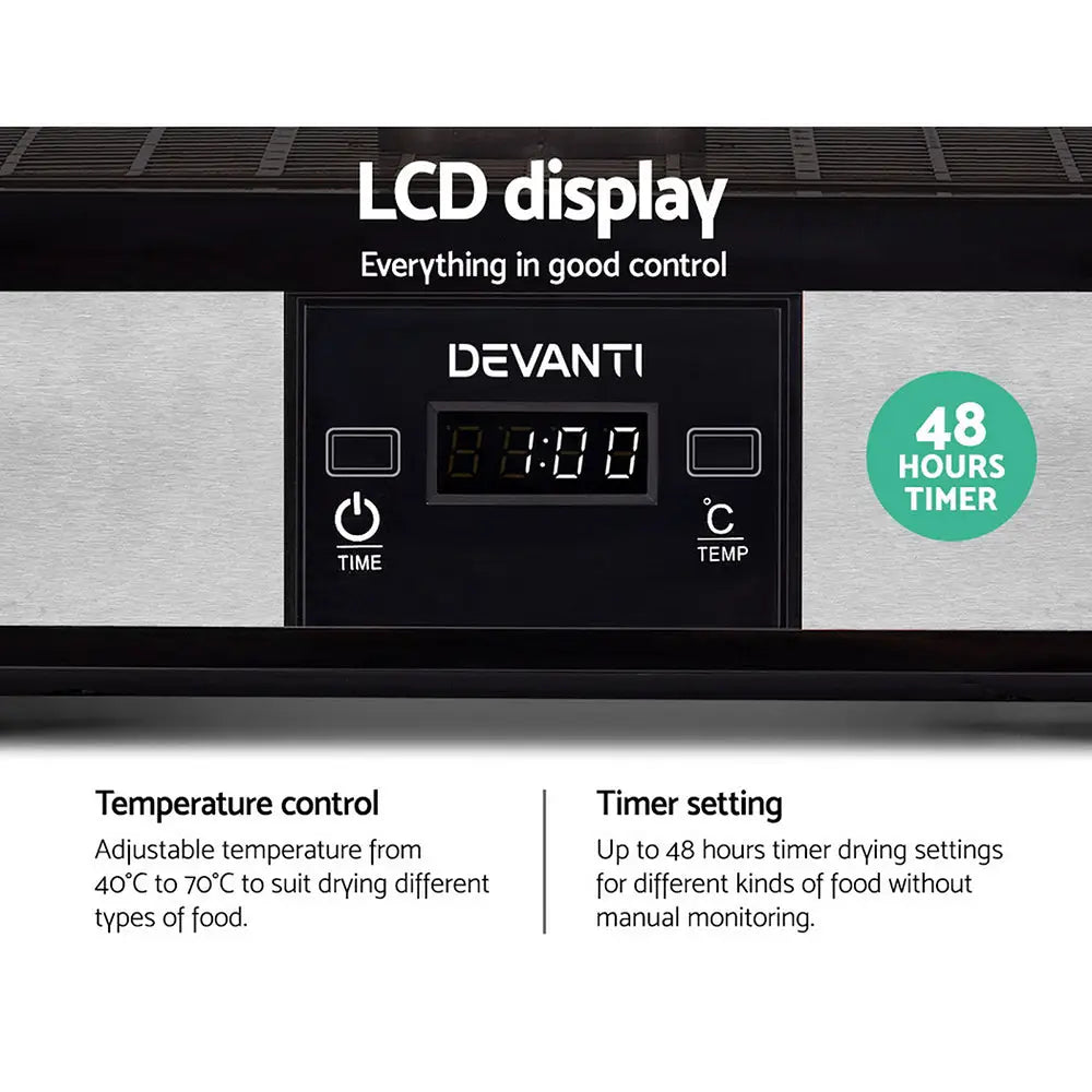 Devanti 7 Trays Food Dehydrator - Appliances > Kitchen Appliances
