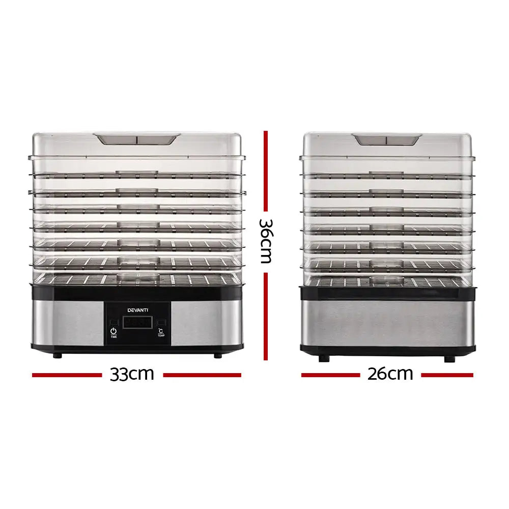 Devanti 7 Trays Food Dehydrator - Appliances > Kitchen Appliances
