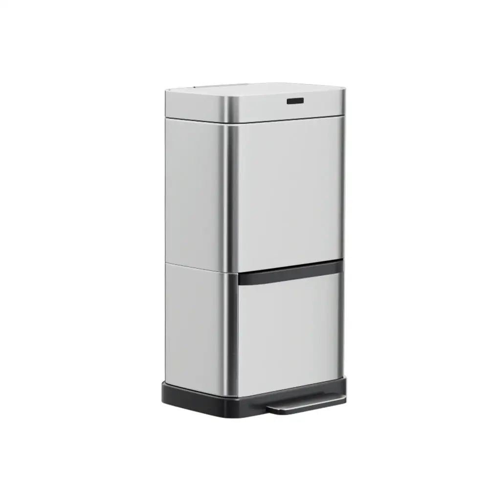 Devanti 70L Motion Sensor Bin Pedal Bins Automatic Siver - Appliances > Appliances Others