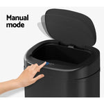 Devanti 82L Motion Sensor Bin Rubbish Automatic Black - Appliances > Kitchen Appliances