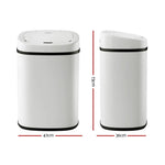 Devanti 82L Motion Sensor Bin Rubbish Automatic White - Appliances > Kitchen Appliances