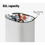 Devanti 82L Motion Sensor Bin Rubbish Automatic White - Appliances > Kitchen Appliances