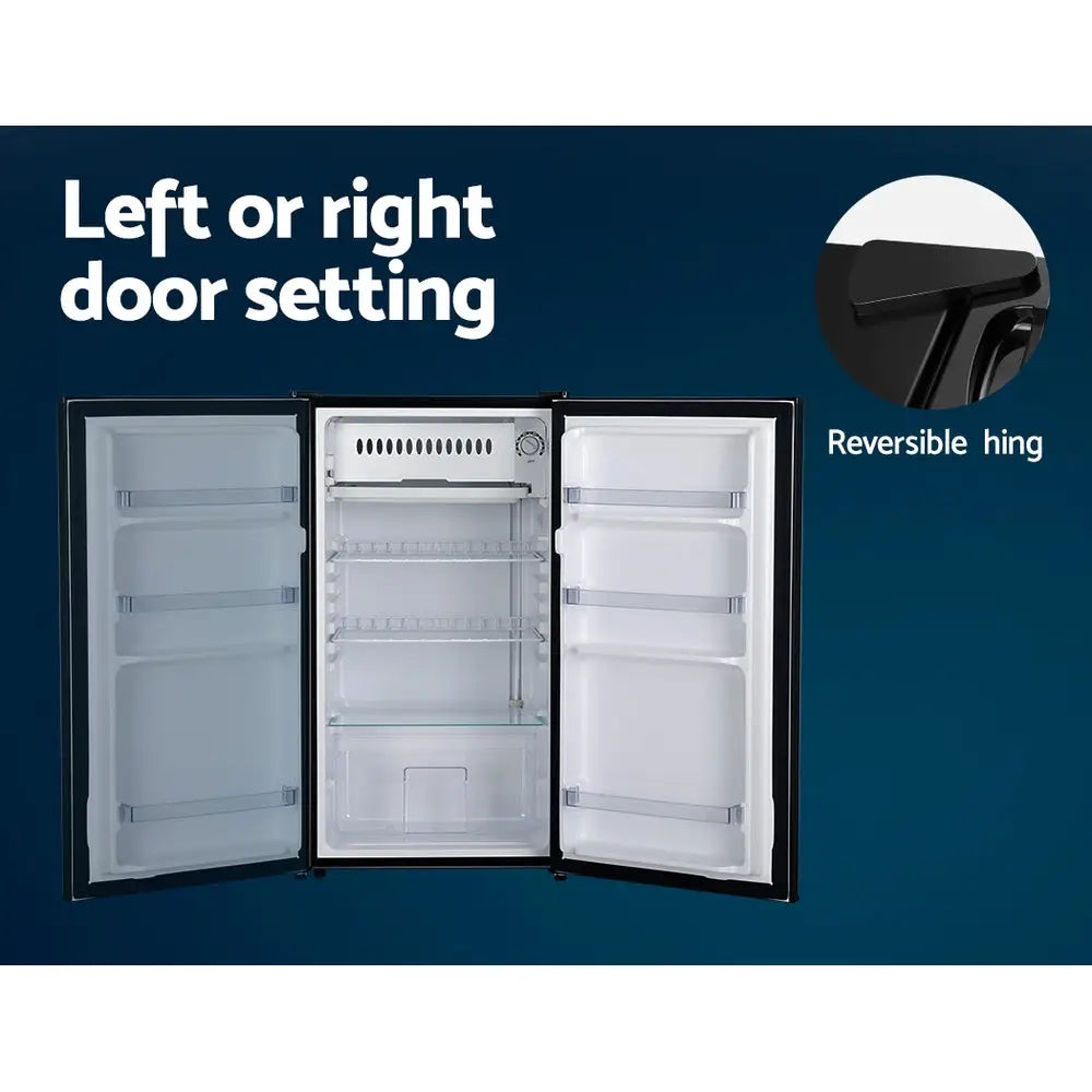 Devanti 95L Bar Fridge Black - Appliances > Kitchen Appliances